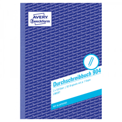 Avery Zweckform Durchschreibebuch 904 DIN A5 liniert 2x50Blatt,