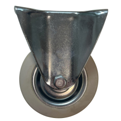 Fetra Bockrolle 71921 Ø100mm Vollgummi blaugrau,