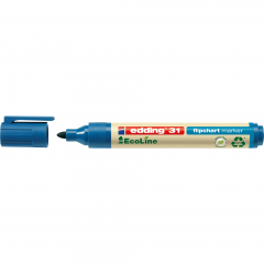 edding Flipchartmarker 31 EcoLine 4-31003 1,5-3mm Rundspitze blau,