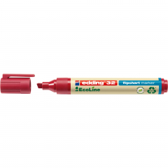 edding Flipchartmarker 32 EcoLine 4-32002 1-5mm Keilspitze rot,