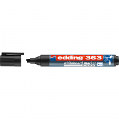 edding Whiteboardmarker 363 4-363001 1-5mm Keilspitze schwarz,