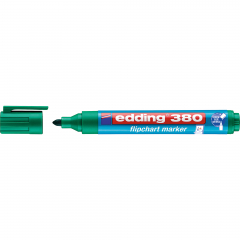 edding Flipchartmarker 380 4-380004 1,5-3mm Rundspitze grün,