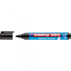 edding Flipchartmarker 380 4-380001 1,5-3mm Rundspitze schwarz,