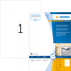 HERMA Etikett 4602 210x297mm ws 40 St./Pack.,