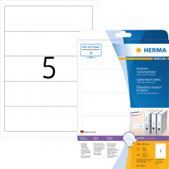 HERMA Ordnerrückenschild 5032 breit/kurz weiß 125 St./Pack.,