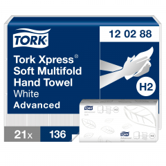 Tork Papierhandtuch 120288 21x34cm weiß 21x136 Bl./Pack.,