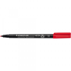 STAEDTLER Folienstift Lumocolor  317-2 1mm permanent rot,